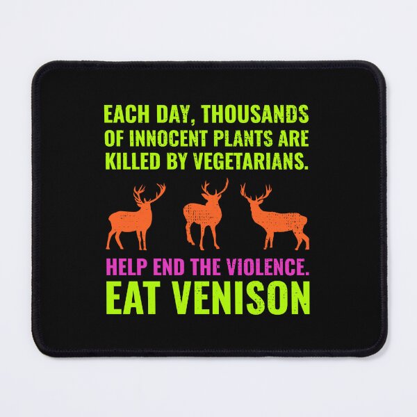 Item preview, Deer Hunting Hunter Shooting Vegetarian Joke designed and sold by CuteDesigns1.