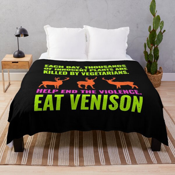 Item preview, Deer Hunting Hunter Shooting Vegetarian Joke designed and sold by CuteDesigns1.