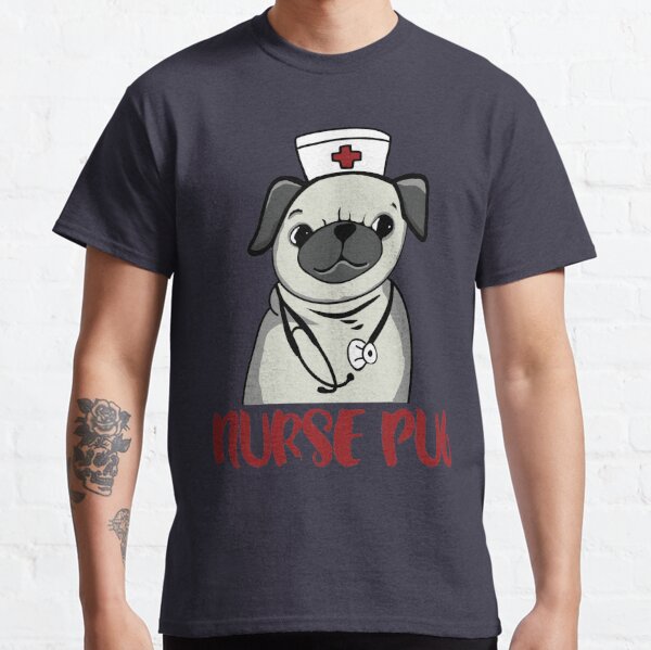 Nurse Pug, pug, dog, pet, nursing, LVN, RN, nurse practitioner, pug lovers,  nursing student, nurse, nurses Graphic T-Shirt Dress for Sale by  papillondesign