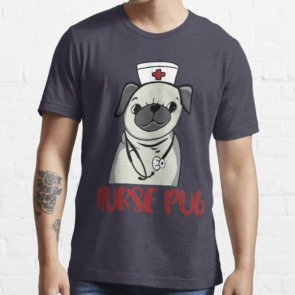 Nurse Pug, pug, dog, pet, nursing, LVN, RN, nurse practitioner, pug lovers,  nursing student, nurse, nurses Graphic T-Shirt Dress for Sale by  papillondesign