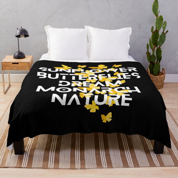 Item preview, SUNFLOWER BUTTERFLIES DREAM MONARCH NATURE designed and sold by ZubiyaArt.