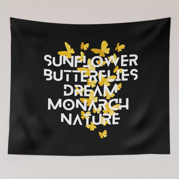 Item preview, SUNFLOWER BUTTERFLIES DREAM MONARCH NATURE designed and sold by ZubiyaArt.