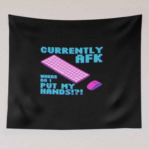 Item preview, Currently afk, where do I put my hands? designed and sold by JoseloRochaArt.