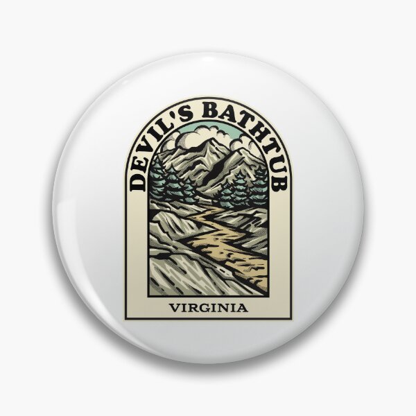 Artikelvorschau, Devils Bathtub Virginia hiking backpacking trail entworfen und verkauft von HalpinDesign.