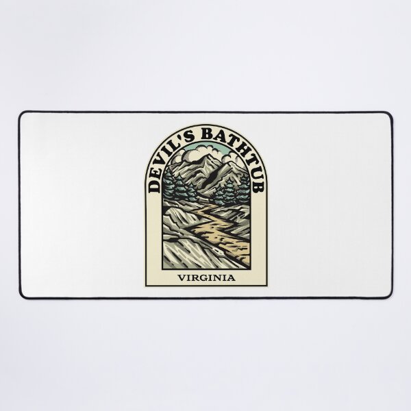 Aperçu de l'œuvre Devils Bathtub Virginia hiking backpacking trail créée et vendue par HalpinDesign.