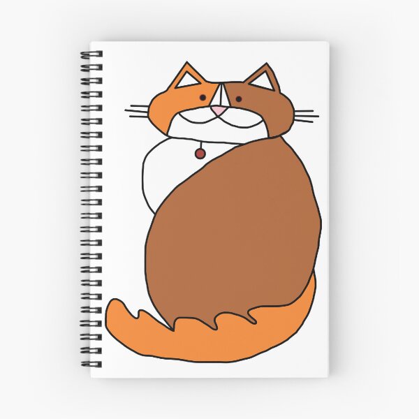 Item preview, Kevin the Ginger Cat Colored Line Drawing designed and sold by ellenhenry.