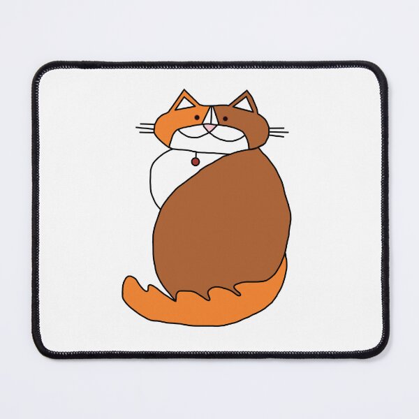 Item preview, Kevin the Ginger Cat Colored Line Drawing designed and sold by ellenhenry.