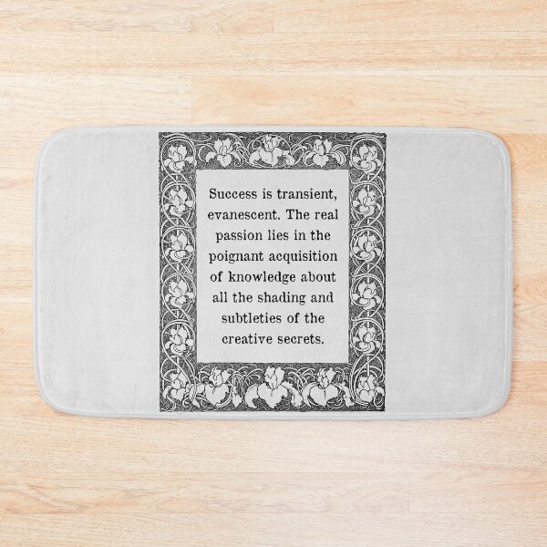 Item preview, Constantin Stanislavski Quote Success is transient, evanescent. The real passion lies in the poignant acquisition of knowledge about all the shading and subtleties of the creative secrets. designed and sold by violet-hope.