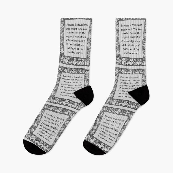 Item preview, Constantin Stanislavski Quote Success is transient, evanescent. The real passion lies in the poignant acquisition of knowledge about all the shading and subtleties of the creative secrets. designed and sold by violet-hope.