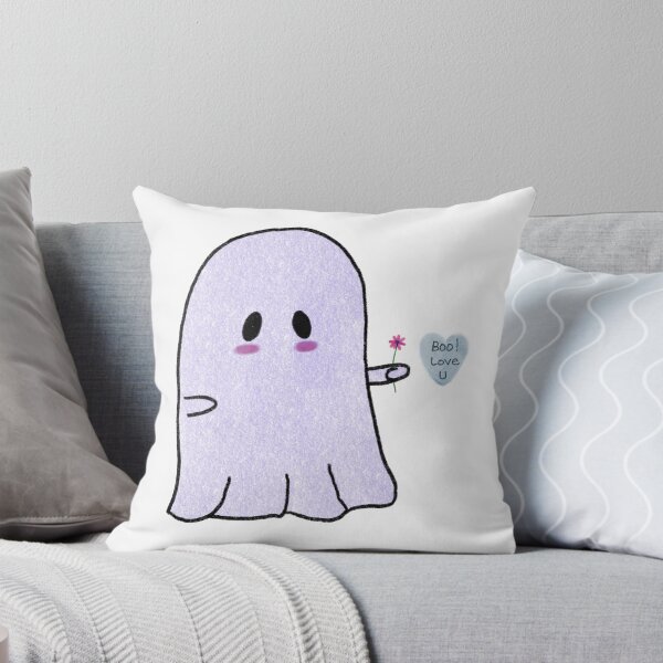 Item preview, Boo! Love You Purple Cute Ghost - Flower Little Ghost  designed and sold by Ro8thie.
