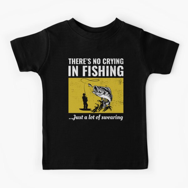 Fishing Fish Fishermen Outdoor Funny Joke Kids T-Shirt for Sale