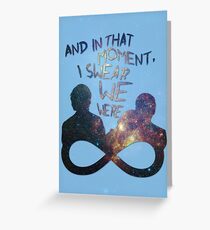 I Swear We Were Infinite II Greeting Card