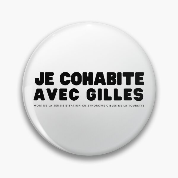 Item preview, Vivo con letras negras de Gilles designed and sold by AQSTourette.