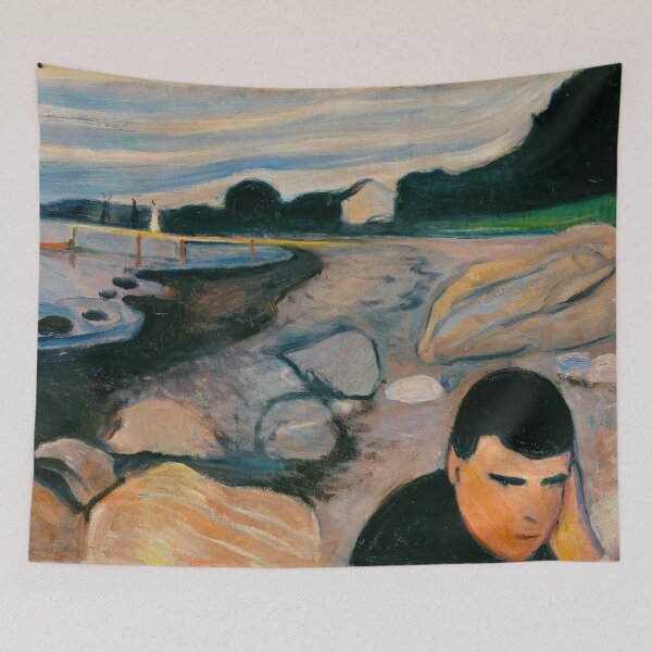 Item preview, EDVARD MUNCH - Melancholy 1892 designed and sold by Go Logo Designs.