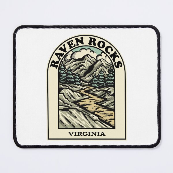 Aperçu de l'œuvre Raven Rocks Virginia hiking backpacking trail créée et vendue par HalpinDesign.