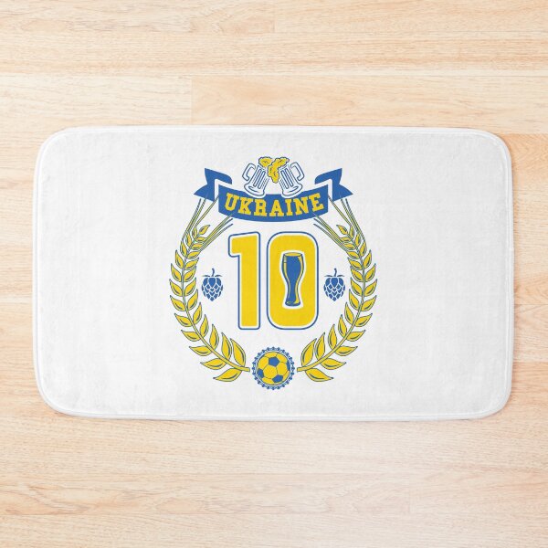 Item preview, Ukraine Beer Football Number 10 (Ukraine Colours) designed and sold by DKdesigns27.