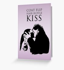 Sherlock and Molly Kiss II Greeting Card