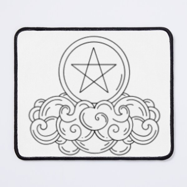 Artikelvorschau, Bewölktes Pentagramm entworfen und verkauft von Wavytarot.