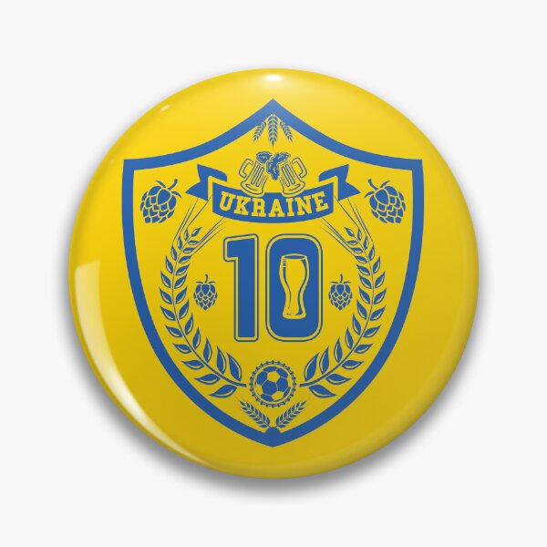 Item preview, Ukraine Football and Beer Shield    designed and sold by DKdesigns27.