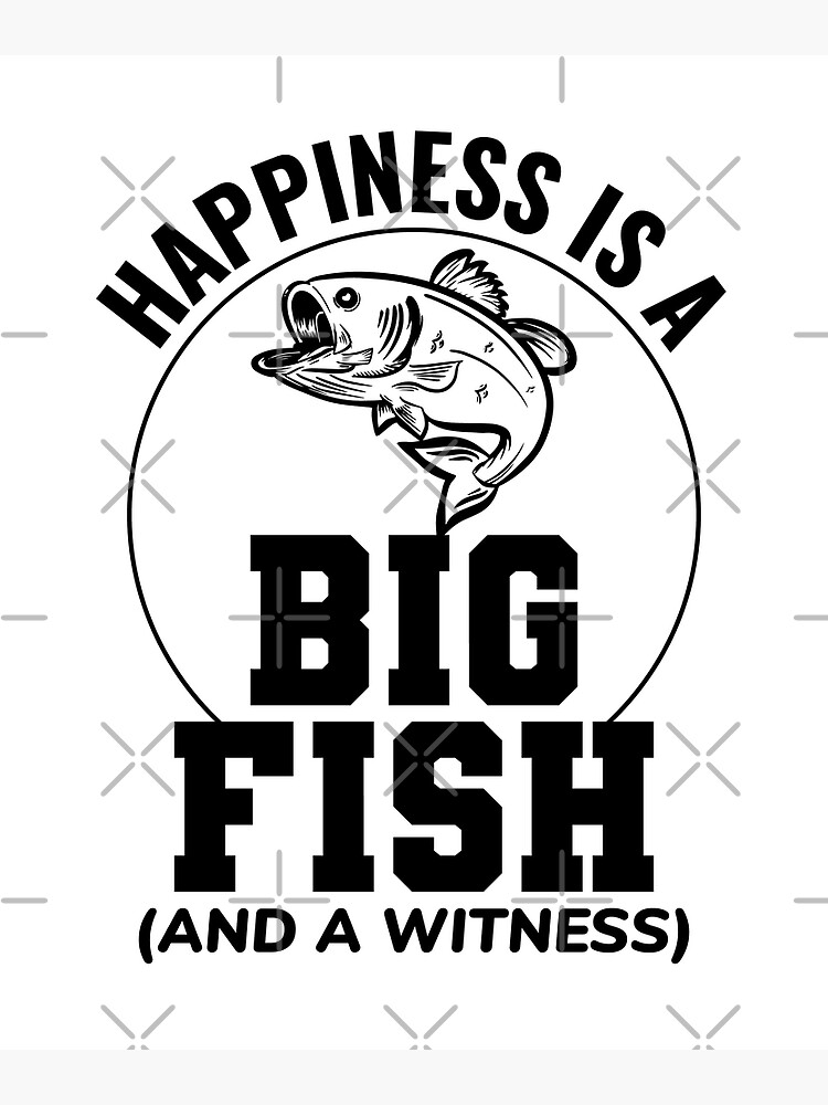 Fishing Fish Fishermen Outdoor Funny Joke | Canvas Print