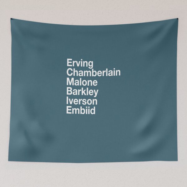 Item preview, Joel Embiid & Sixers Legends Essential T-Shirt designed and sold by JoshuaPohl.