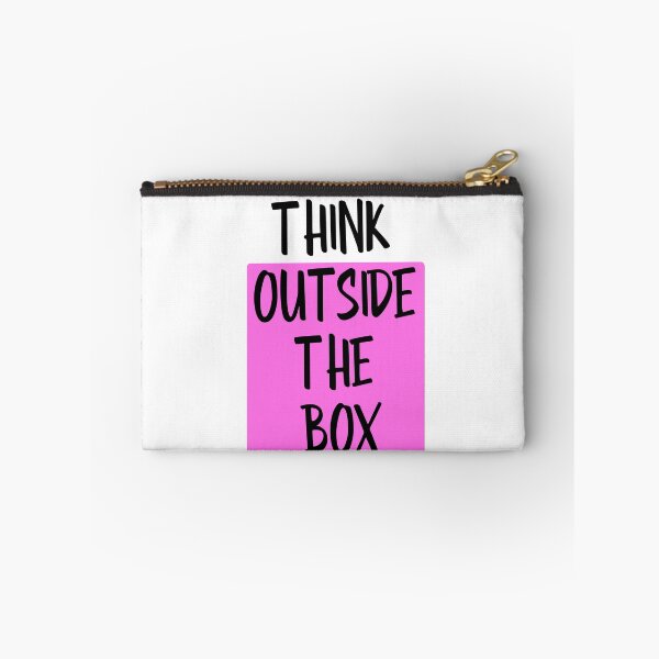 Item preview, Think outside the box hot  pink and white designed and sold by DemonicGloom.