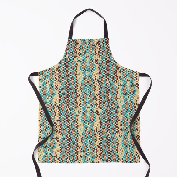 Item preview, Brown / Turquoise / Tan Snake Skin Print  designed and sold by JMWCD.
