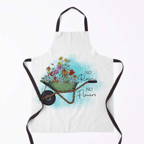 Item preview, Cute Wild flowers, Gift for her, No Rain No Flowers Spring quote designed and sold by Lumia Creations.