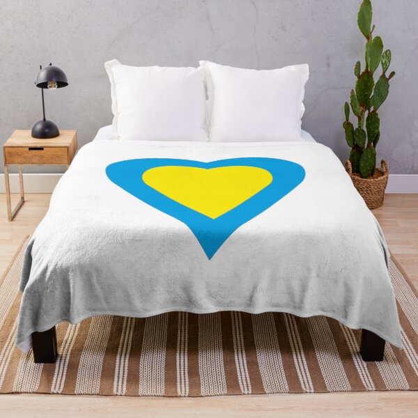 Item preview, Ukraine Heart Design Peace in Blue and Yellow designed and sold by SleepingSlothDE.