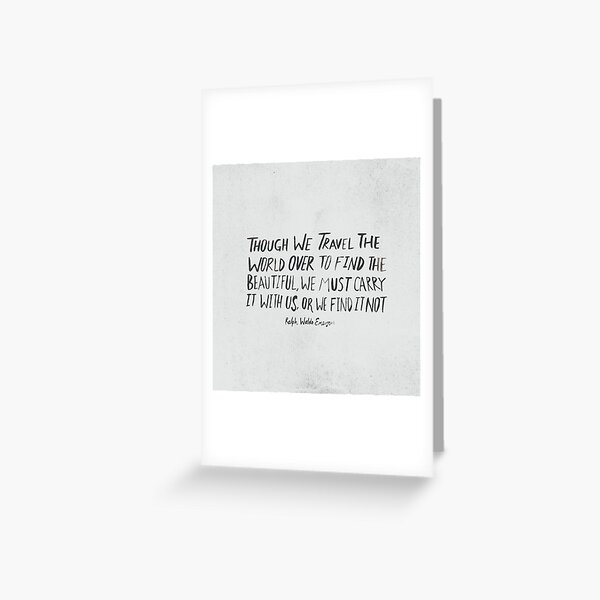 Ralph Waldo Emerson: Beautiful Greeting Card