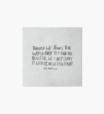 Ralph Waldo Emerson: Beautiful Art Board