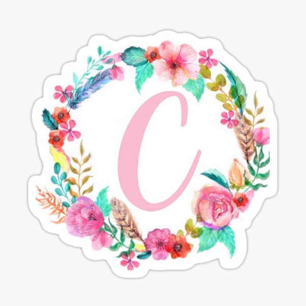 C Monogram Sticker