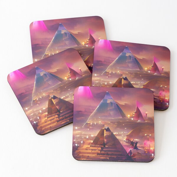 Item preview, Egyptian pyramids AI designed and sold by Monlin.
