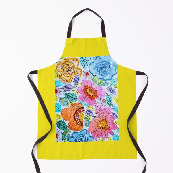 Item preview, Summer Flowers Watercolor, Ink & Colored pencil painting designed and sold by Linsey Kerin.