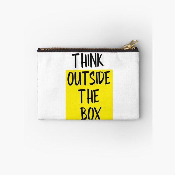 Item preview, Think outside the box hot yellow and white designed and sold by DemonicGloom.