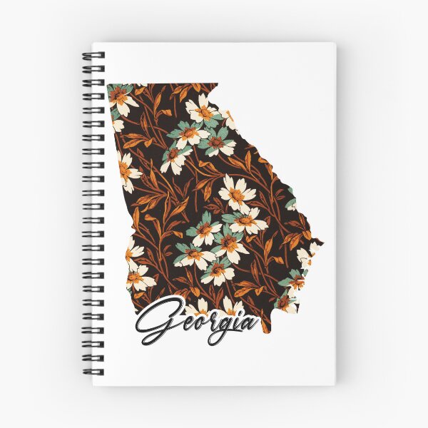 Item preview, Floral Map of USA States Georgia - Map of Georgia designed and sold by AmethystMurad.