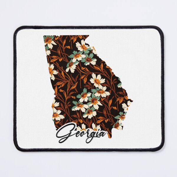 Item preview, Floral Map of USA States Georgia - Map of Georgia designed and sold by AmethystMurad.