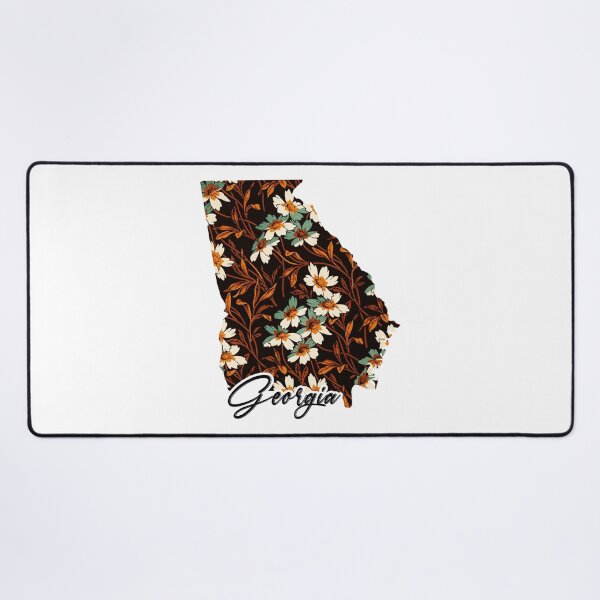 Item preview, Floral Map of USA States Georgia - Map of Georgia designed and sold by AmethystMurad.