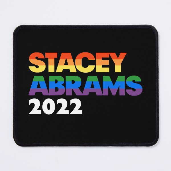 Item preview, Stacey Abrams 2022 Georgia Governor LGBT Gay Pride Rainbow designed and sold by YikesForever.