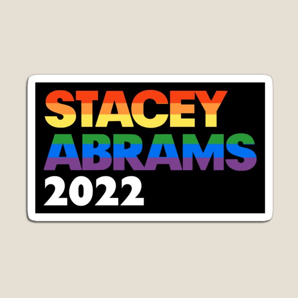 Item preview, Stacey Abrams 2022 Georgia Governor LGBT Gay Pride Rainbow  designed and sold by YikesForever.