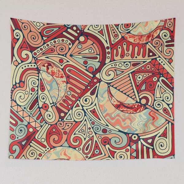 Item preview, Hand And Digitally Painted Pattern Art 26 designed and sold by EDDArt.