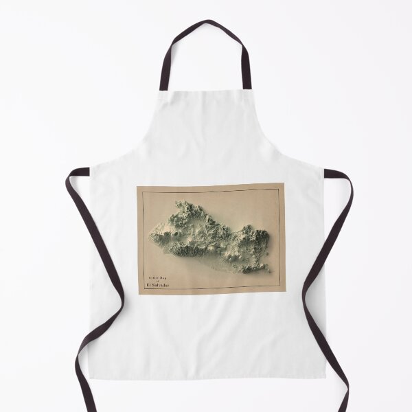 Item preview, El Salvador Relief Map 3D digitally-rendered designed and sold by ThinkAboutMaps.