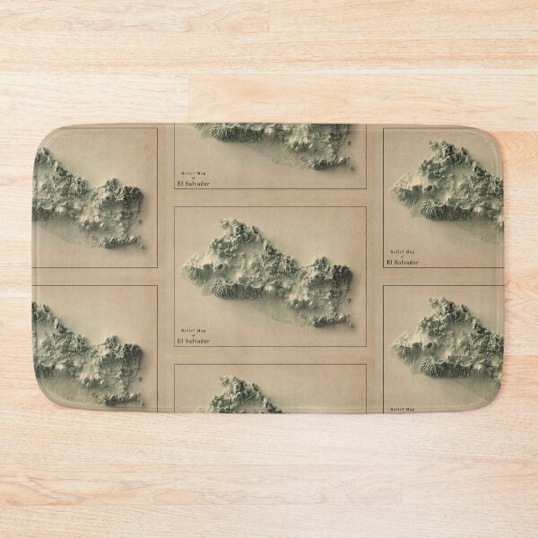 Item preview, El Salvador Relief Map 3D digitally-rendered designed and sold by ThinkAboutMaps.