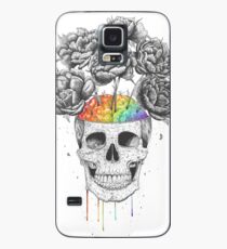Skull with rainbow brains Case/Skin for Samsung Galaxy