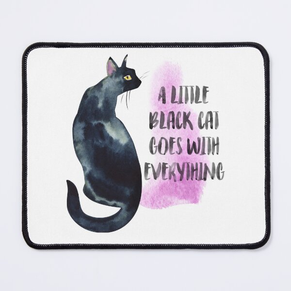 Item preview, A Little Black Cat Goes With Everything designed and sold by starwilliamsart.