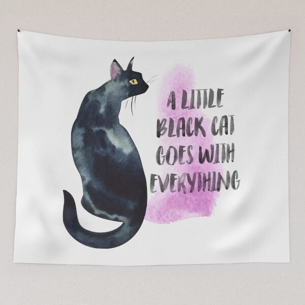 Item preview, A Little Black Cat Goes With Everything  designed and sold by starwilliamsart.