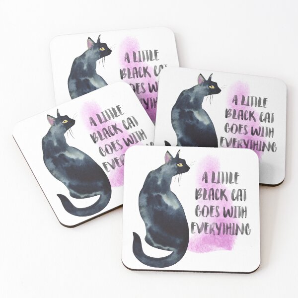 Item preview, A Little Black Cat Goes With Everything  designed and sold by starwilliamsart.