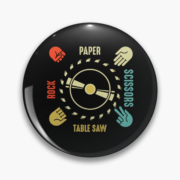Item preview, Funny Rock Paper Scissors Table Saw Carpenter Tools Joke designed and sold by Best Designer.