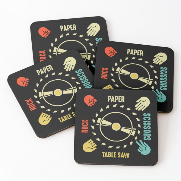 Item preview, Funny Rock Paper Scissors Table Saw Carpenter Tools Joke designed and sold by Best Designer.