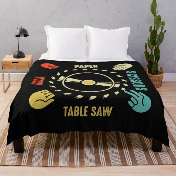 Item preview, Funny Rock Paper Scissors Table Saw Carpenter Tools Joke designed and sold by Best Designer.
